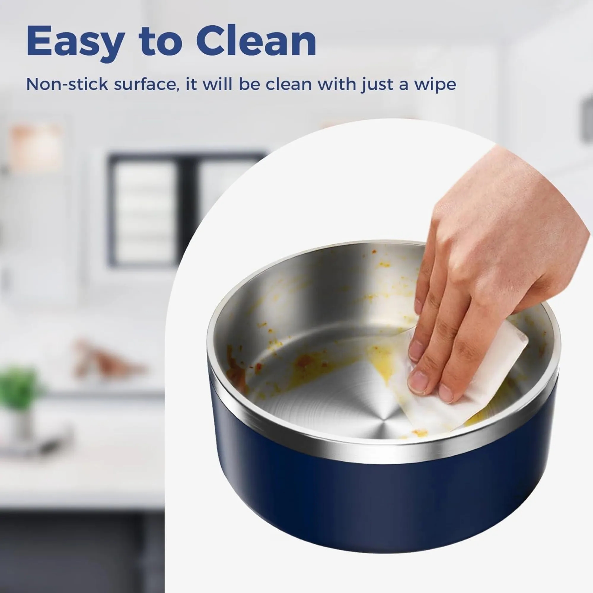 Large Capacity Stainless Steel Pet Bowl 5