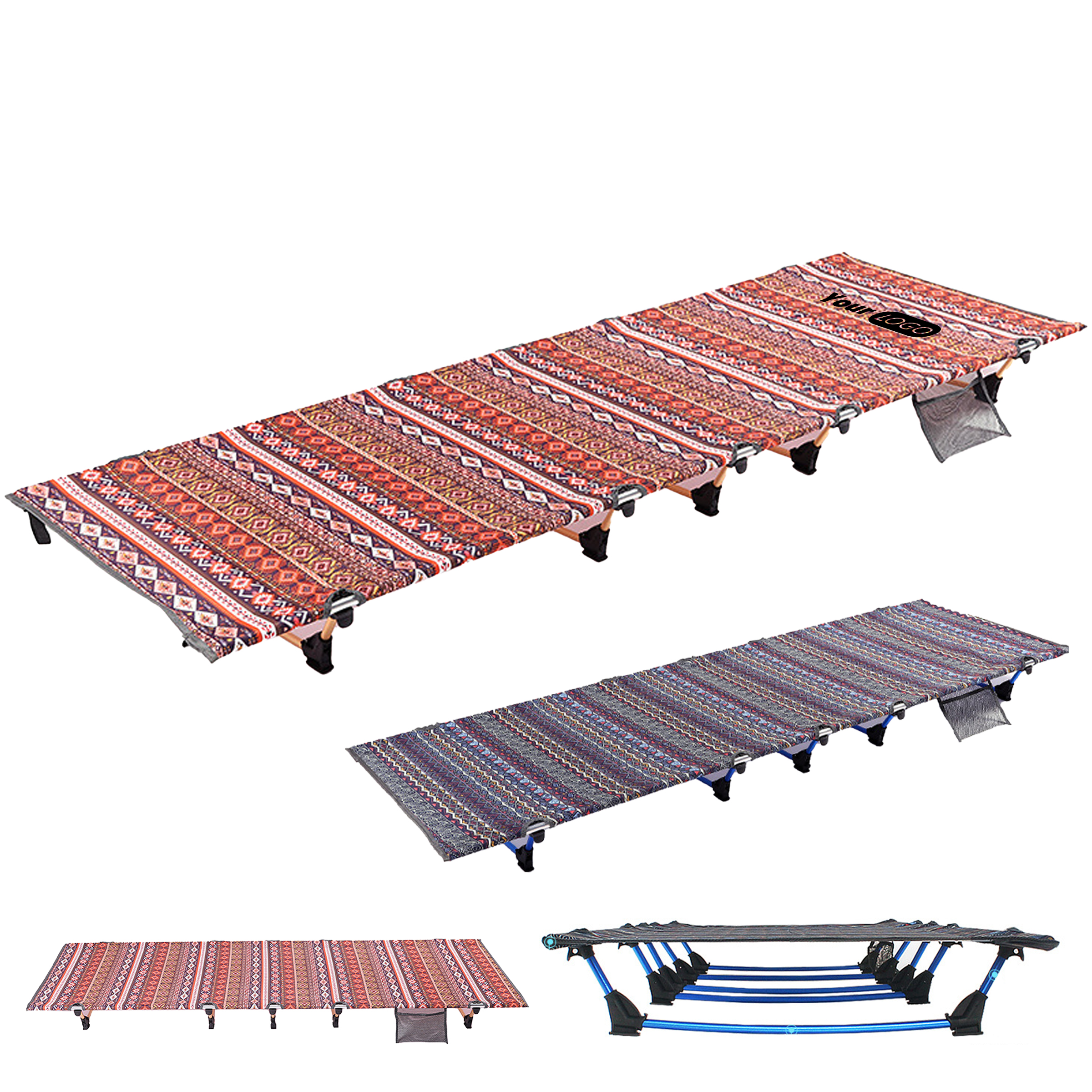 Aluminum Alloy Outdoor Camping Folding Bed 3