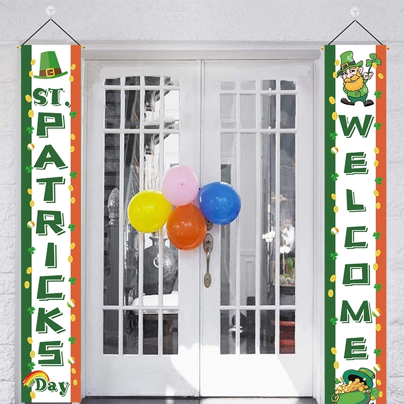 Happy St Patricks Day and Lucky Banner Decor for Home 8
