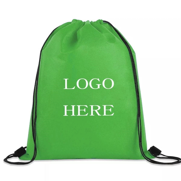 Non-Woven Drawstring Backpacks - 16.5 " x 13 " 2