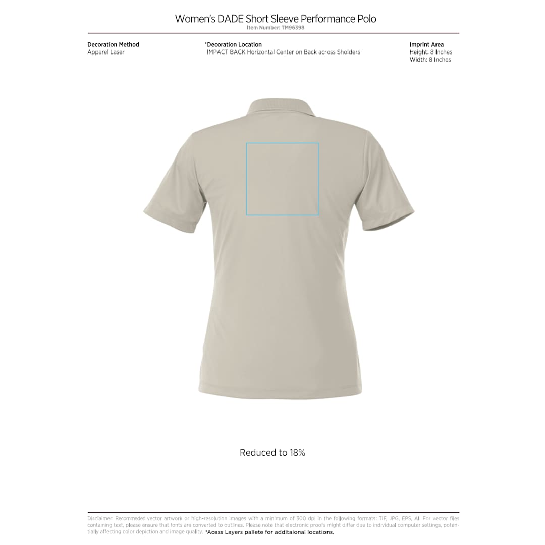 Women's DADE Short Sleeve Polo 697