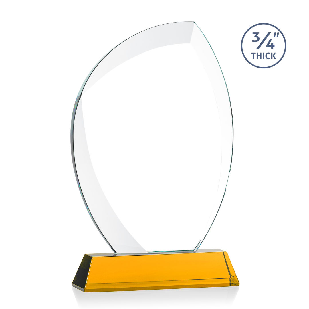 Wichita VividPrint™ Award on Newhaven Base - Amber 7
