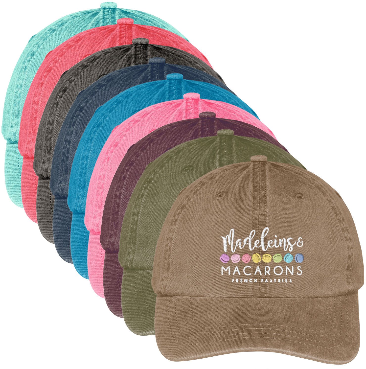 PIGMENT DYE HAT - EMBROIDERED 9