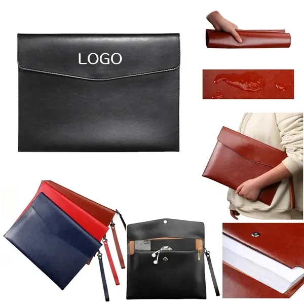 Stylish Business Tote - Water-Resistant Faux Leather 6