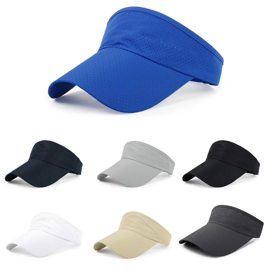Stock Solid Color Perforated Polyester Visor 10