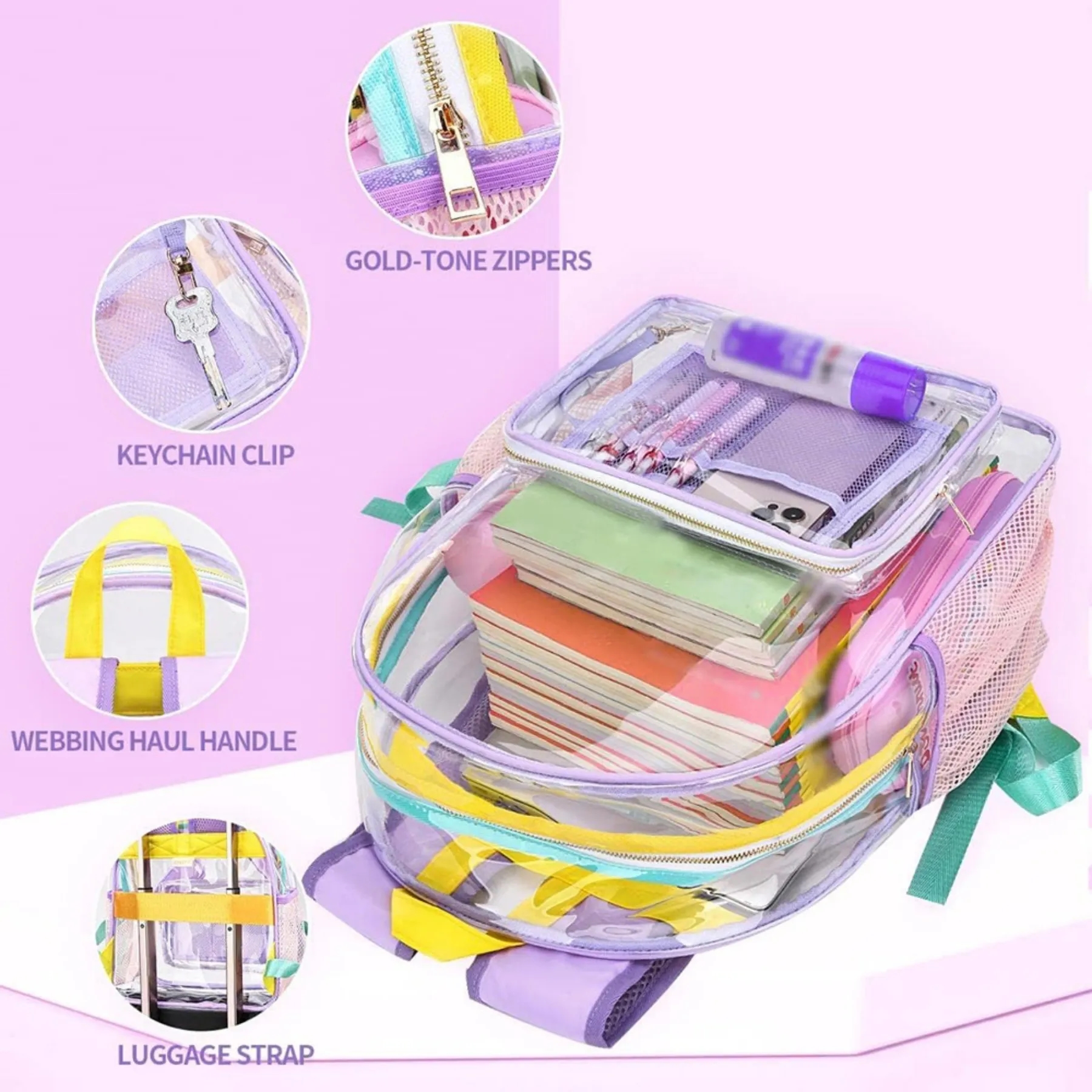 Clear Mini Backpack Stadium Approved 3