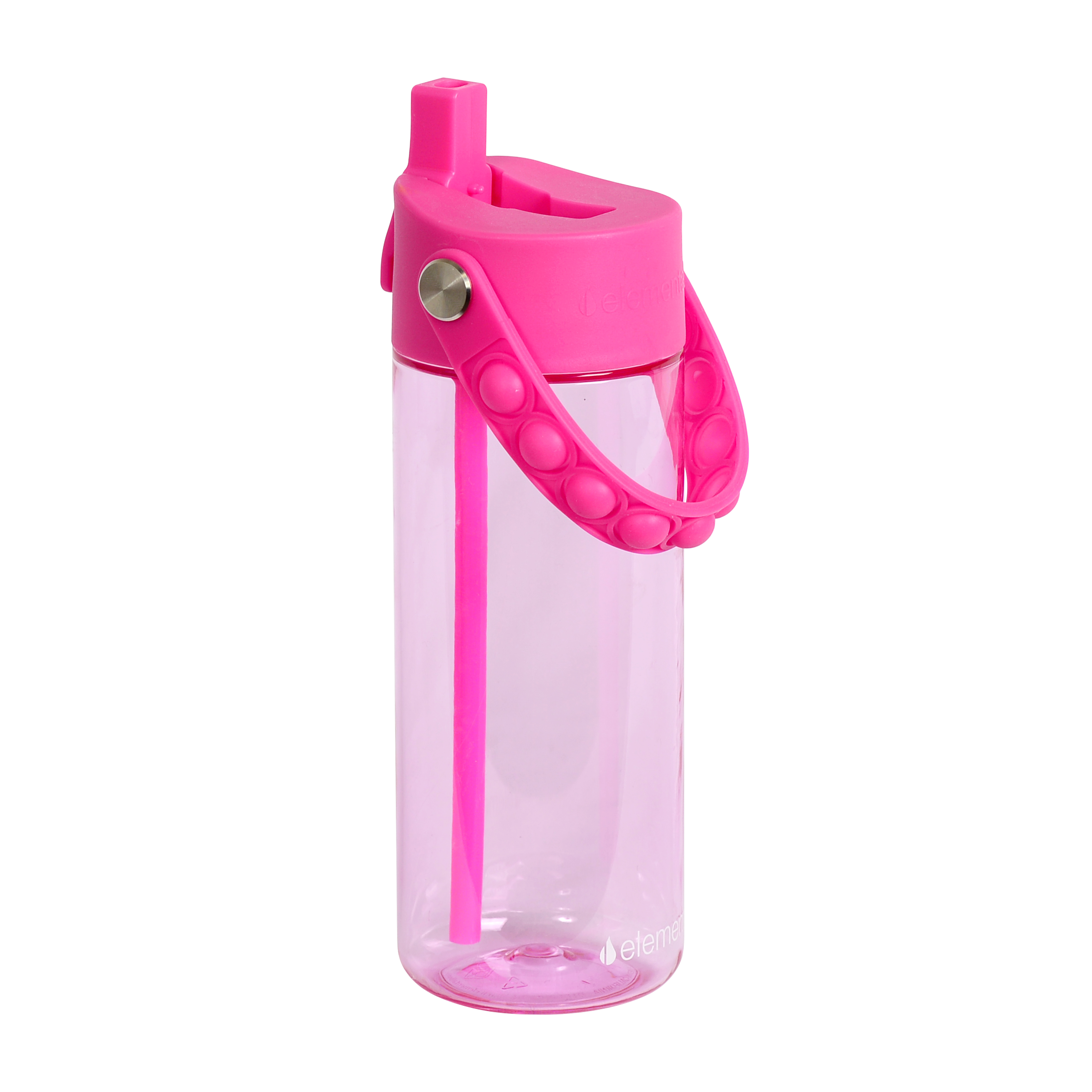Elemental® Splash Pop Fidget 18oz Tritan Water Bottle - with Drinking Spout and Straw 22