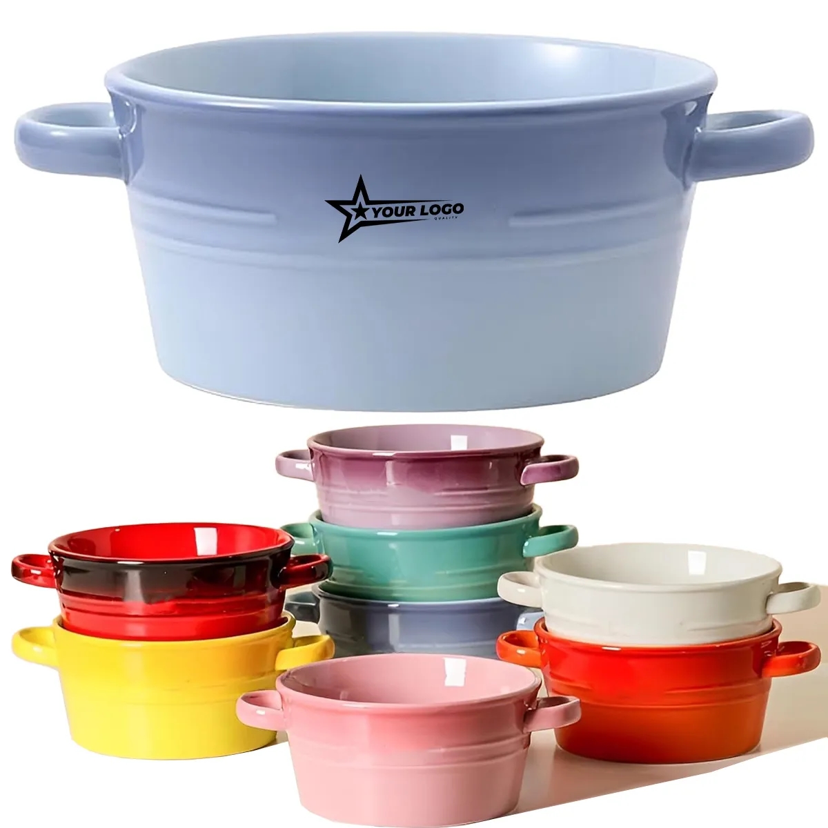 Ceramic Ramen Bowl With Handle 4