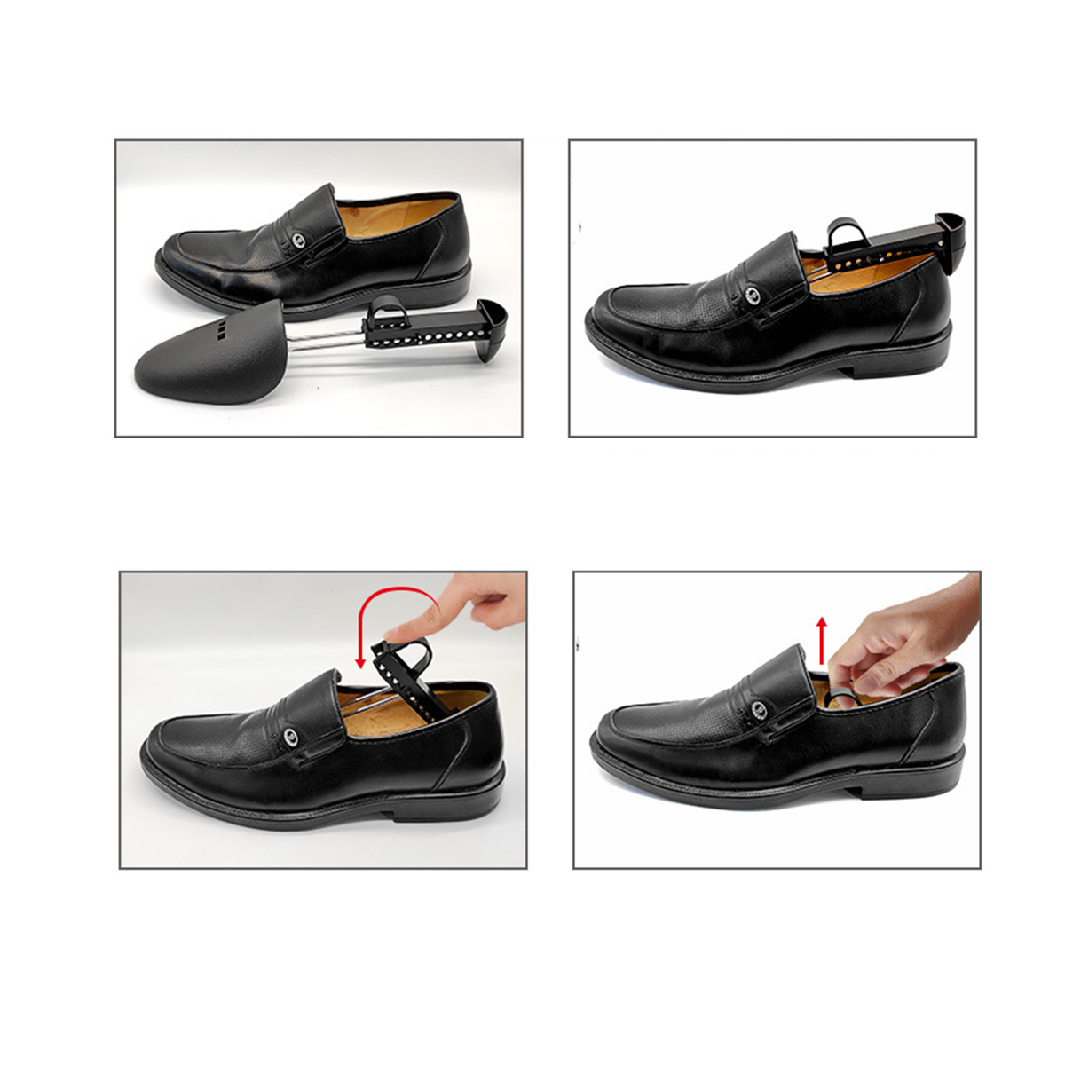Plastic Adjustable Length Shoe Tree Stretcher 3