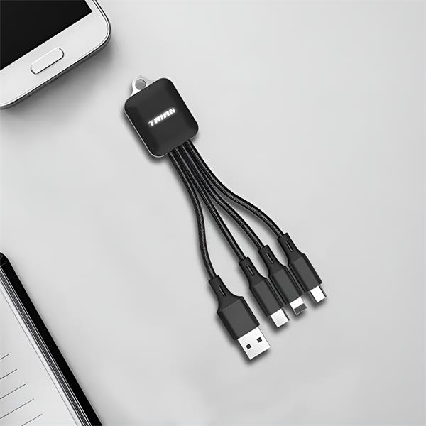 TrioCharge 3-in-1 Keychain Charging Cable 4