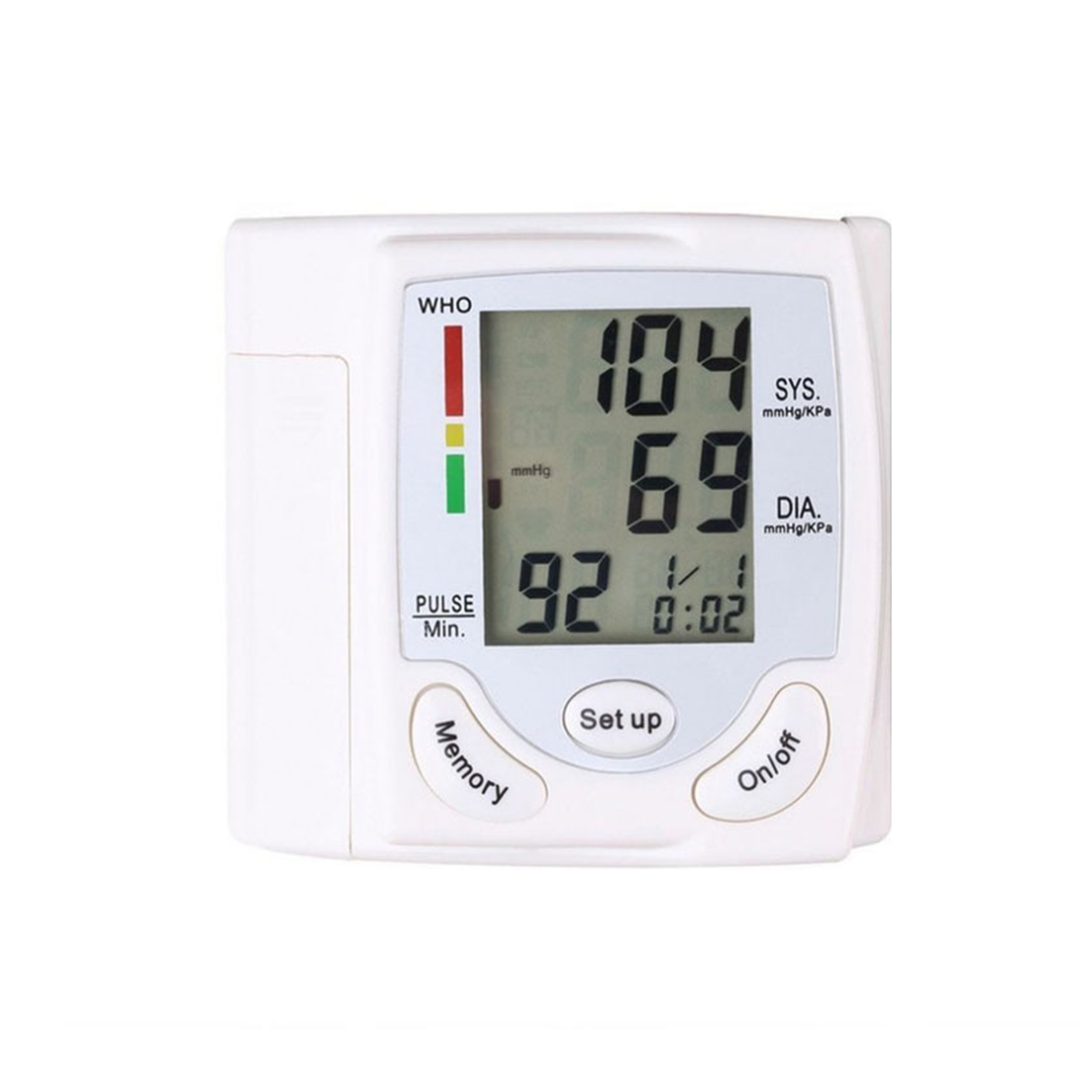 Wrist Blood Pressure Monitor With Heart Rate Display 1