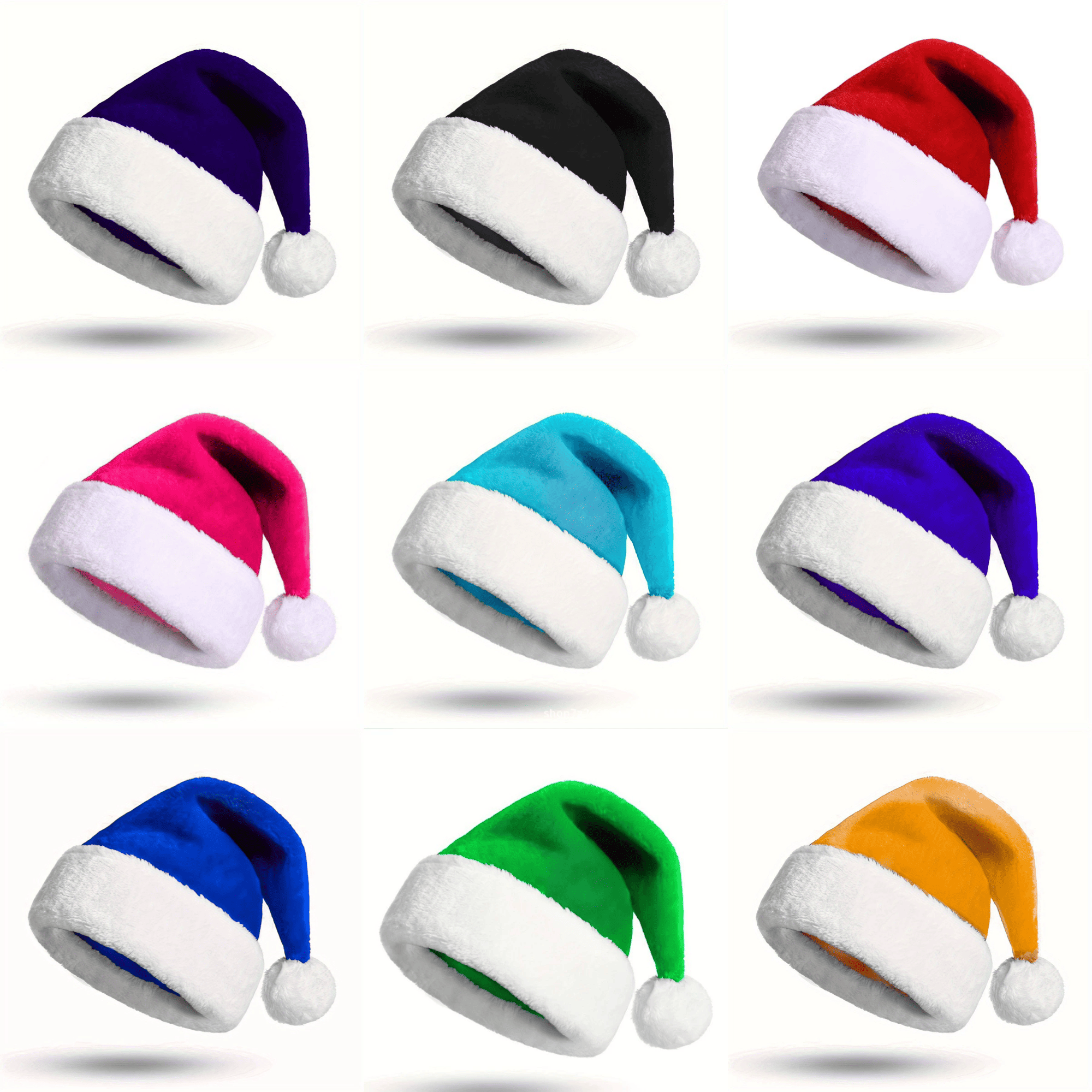 Adult Size Santa Inspired Plush Winter Hat 1