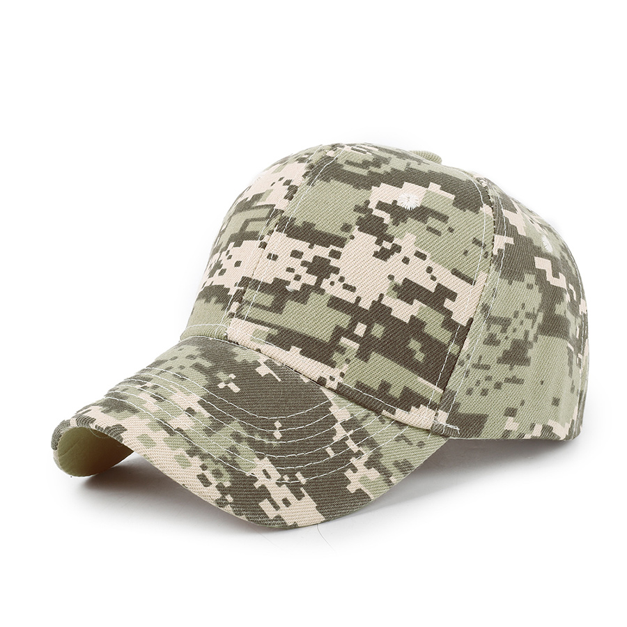 Stock Camo Polyester 6-Panel Baseball Cap 17