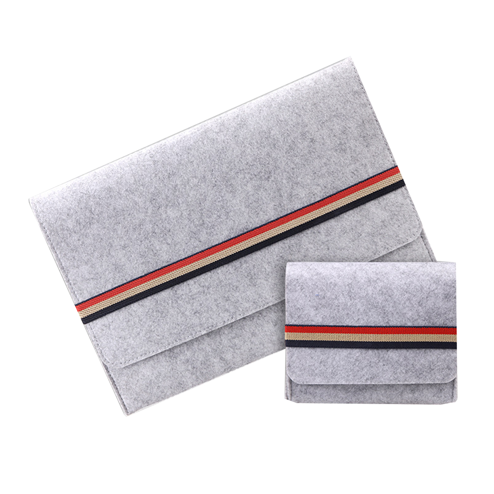 Two-in-One Felt Laptop Sleeve 5