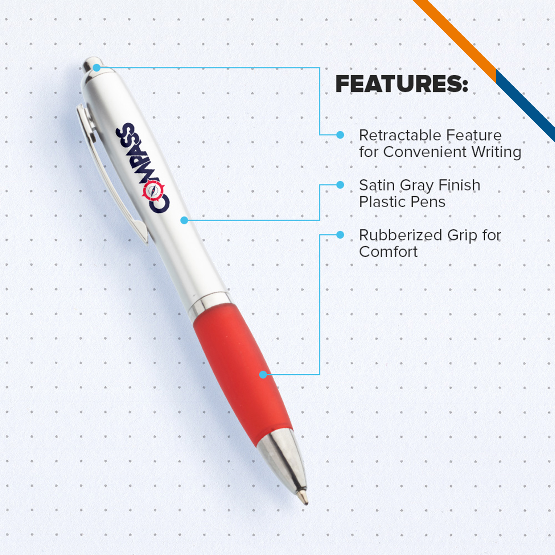Curicom Plastic Ballpoint Pens 12