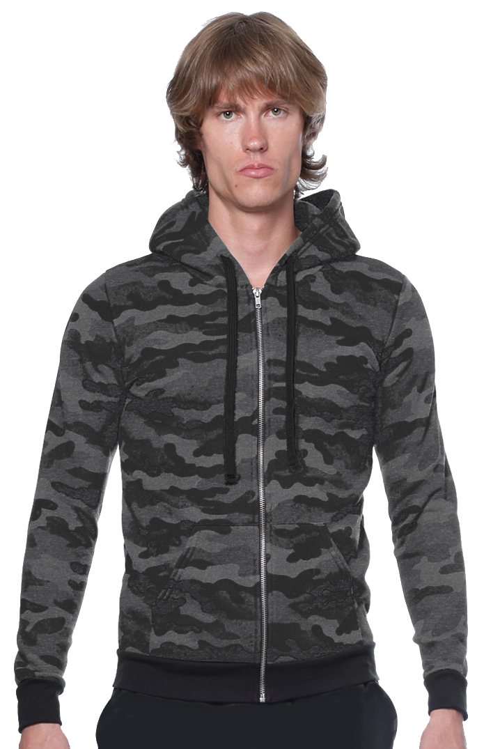 Unisex Triblend Full Zip Camo Hoody 3