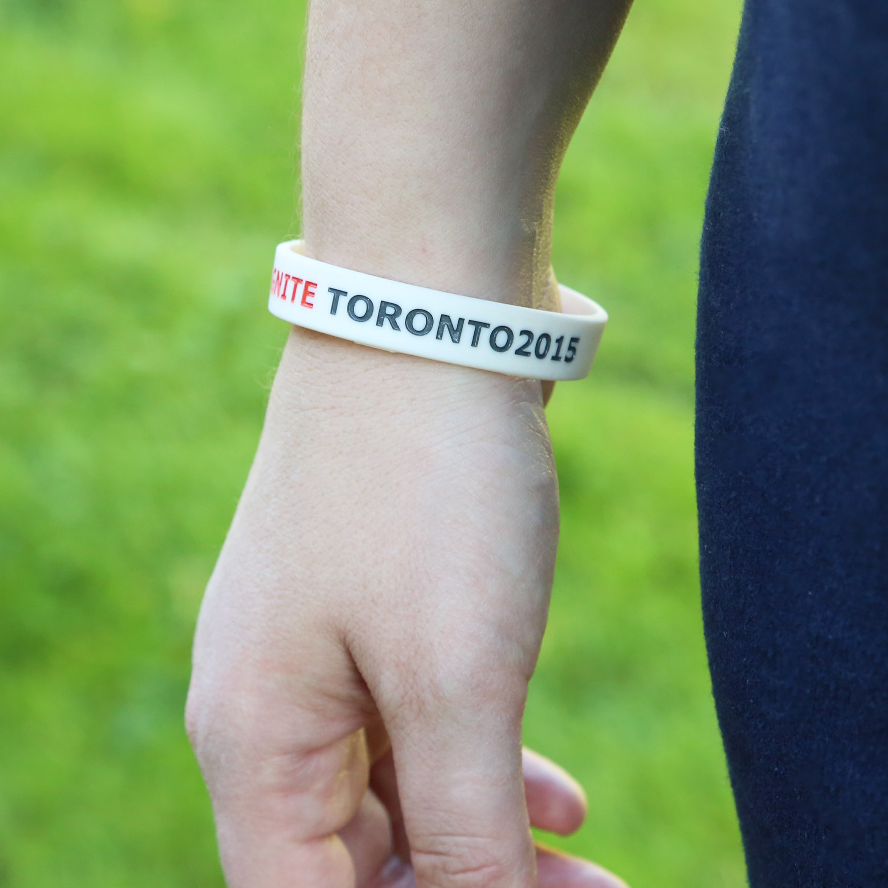 Debossed & Color Filled Silicone Bracelets: 12mm 8