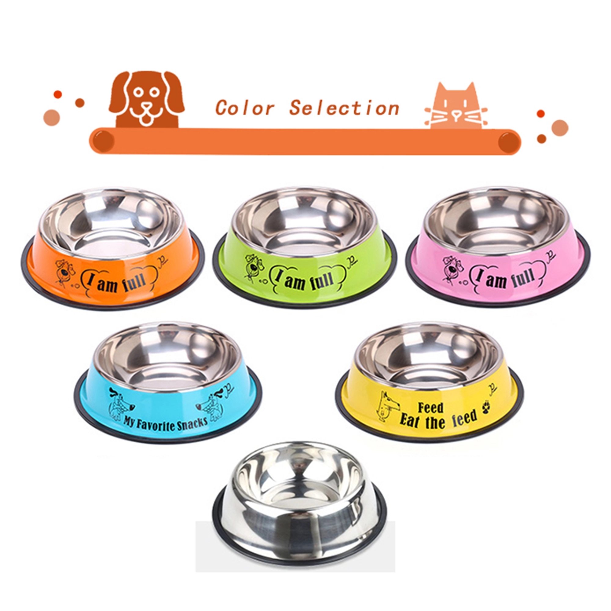 10 Inch Large Stainless Steel Dog Bowl MOQ 30PCS 3