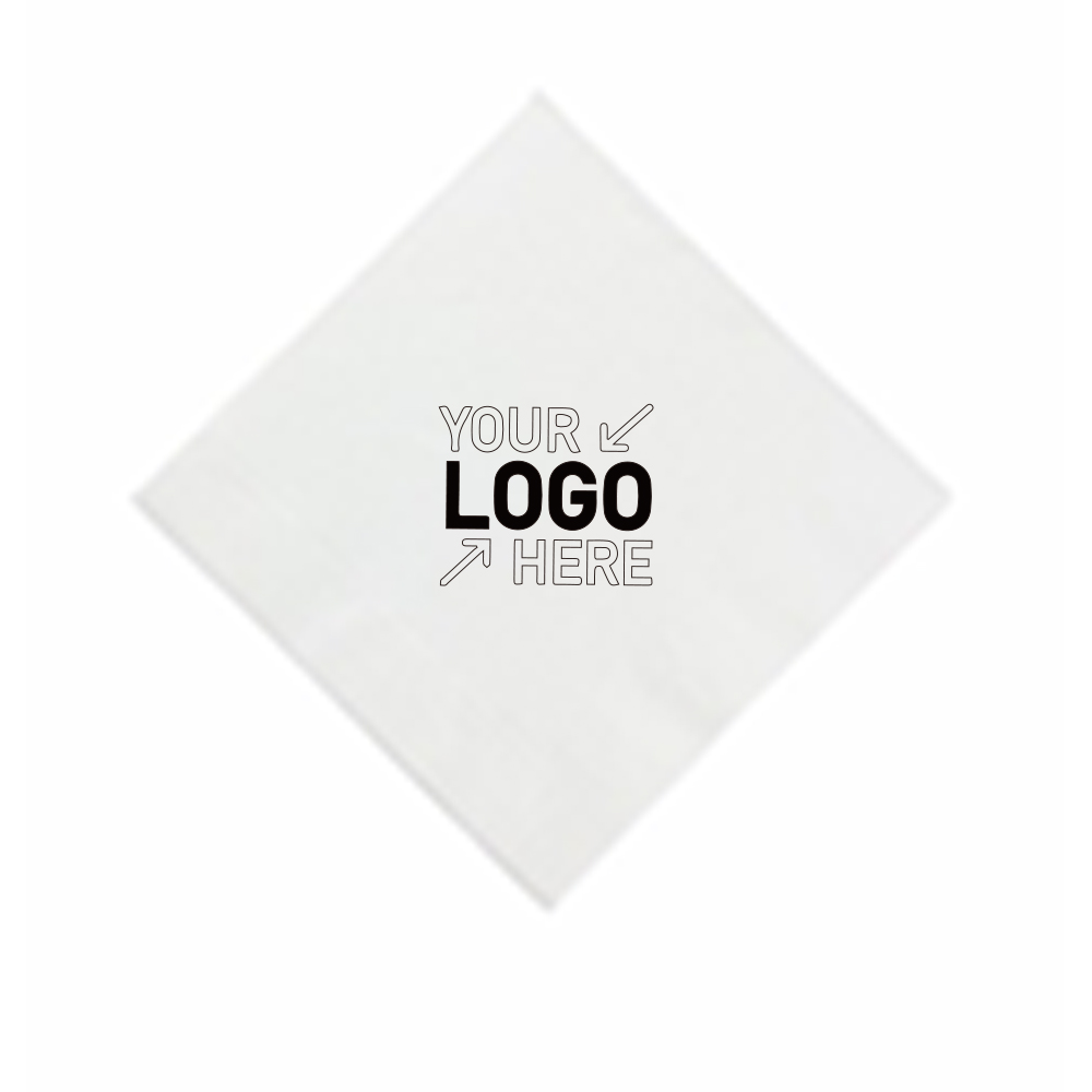 White Beverage Napkins 3