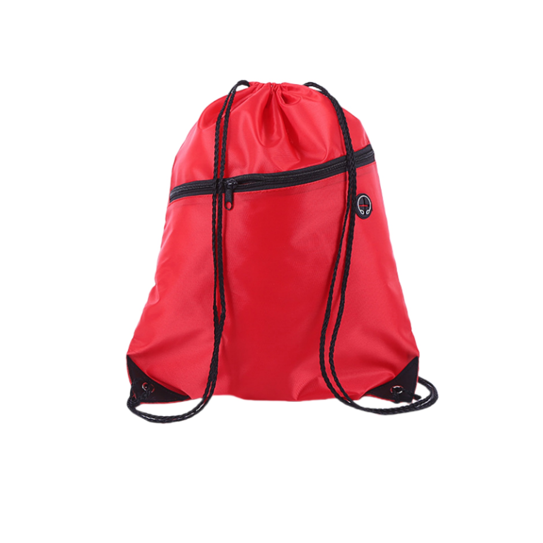 Drawstring Backpack Bag With Front Zipper 7