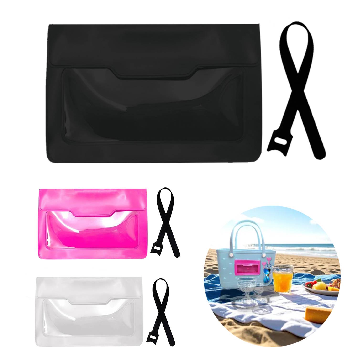 Beach Tote Bag Accessories PVC Organizer Pouch 10