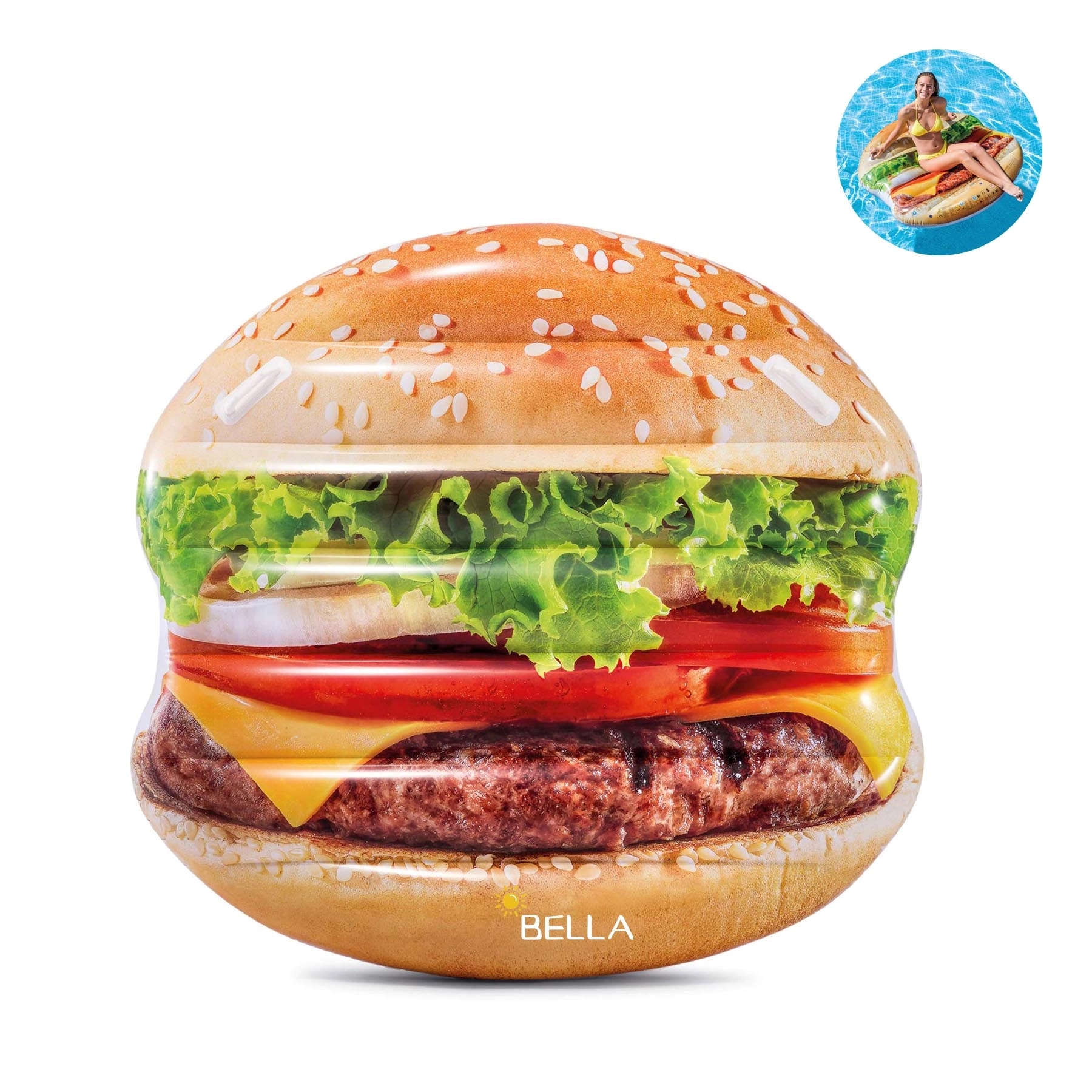 Inflatable Giant Hamburger Mattress 1