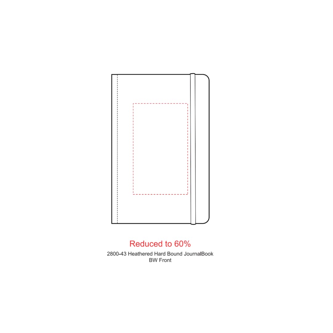 FSC® Mix 5.5" x 8.5" Heathered Hard Bound Journal 7