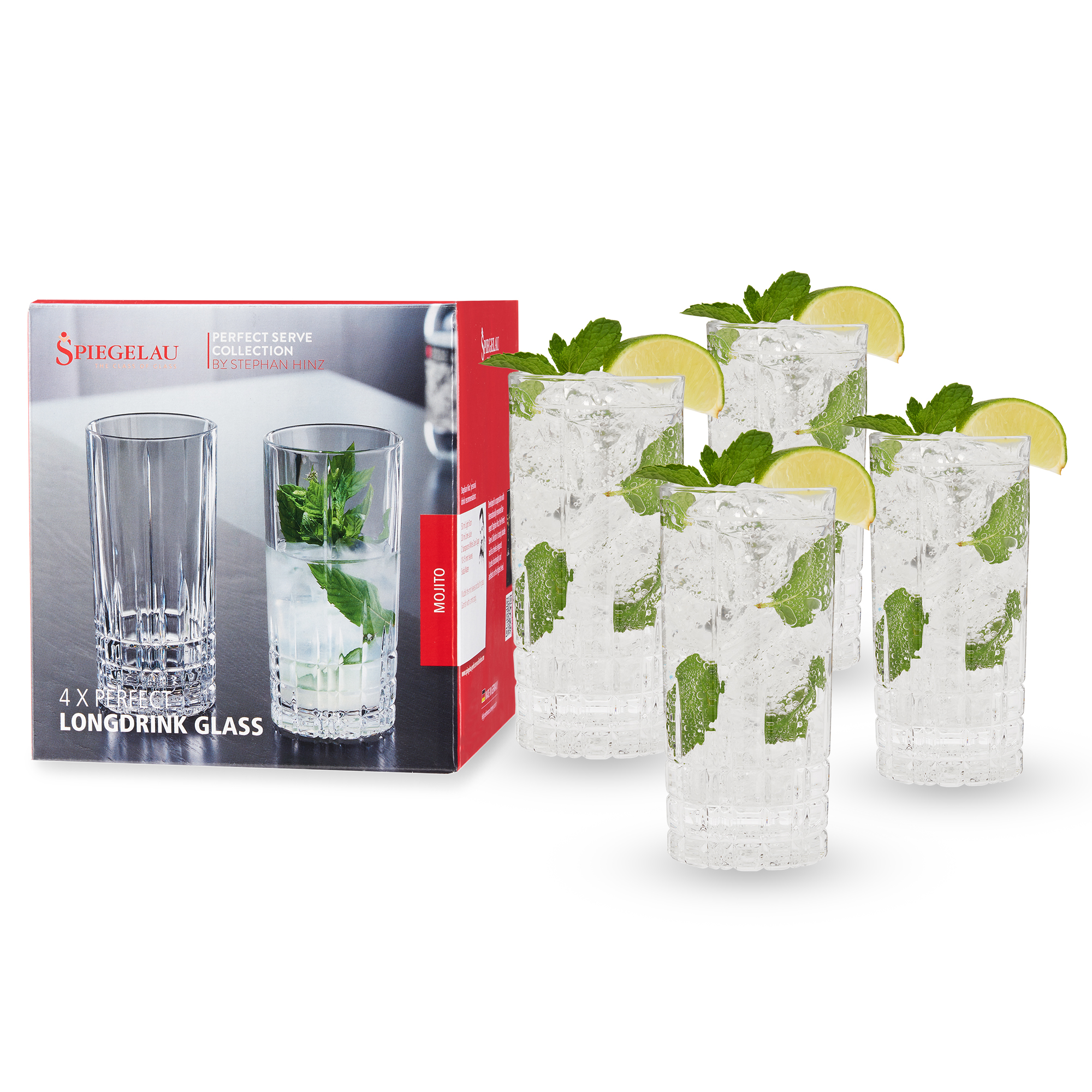 Spiegelau 12.3 oz Perfect Longdrink Glass, set of 4 7