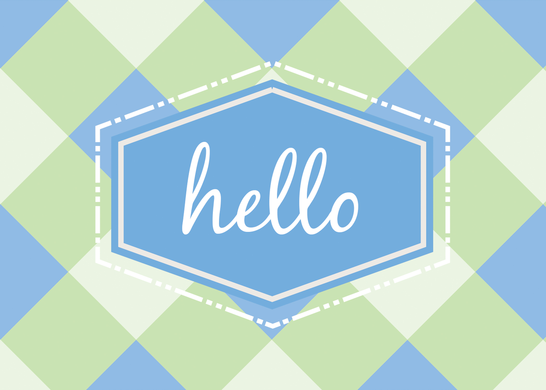 Hello - Just Because Card 1