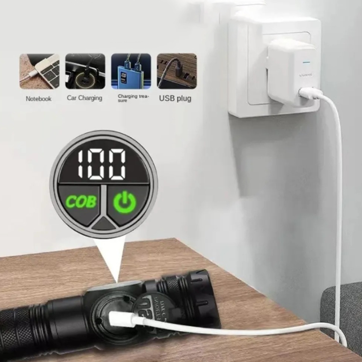 High Lumen Tactical LED Outdoor Flashlight 6