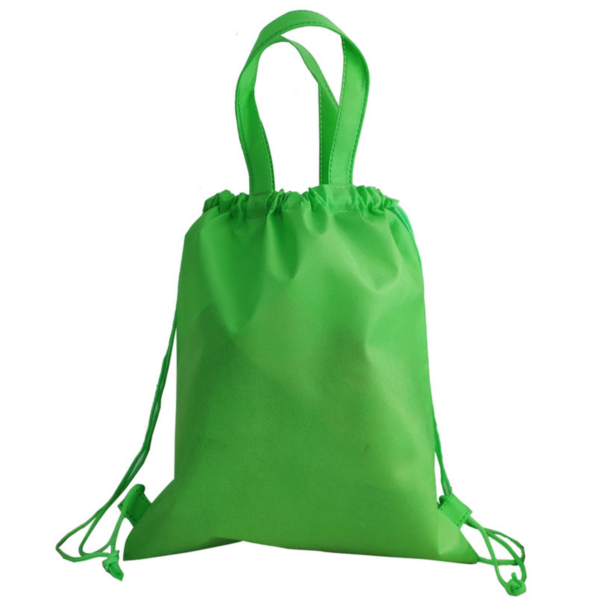 Non-Woven Drawstring Backpack With Handles 2