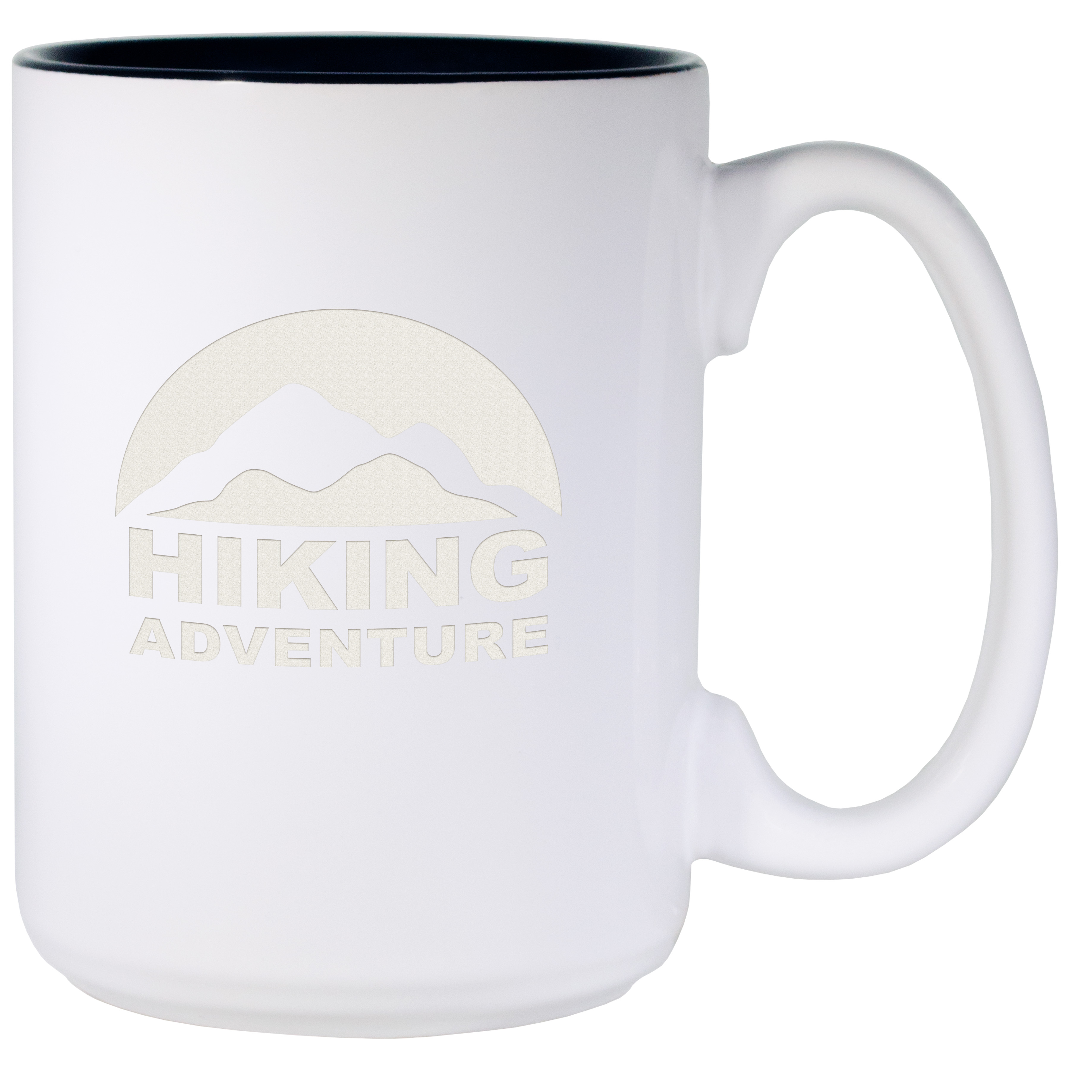 White Two-Tone Paul Bunyan Mug (15 Oz., Black Inside)