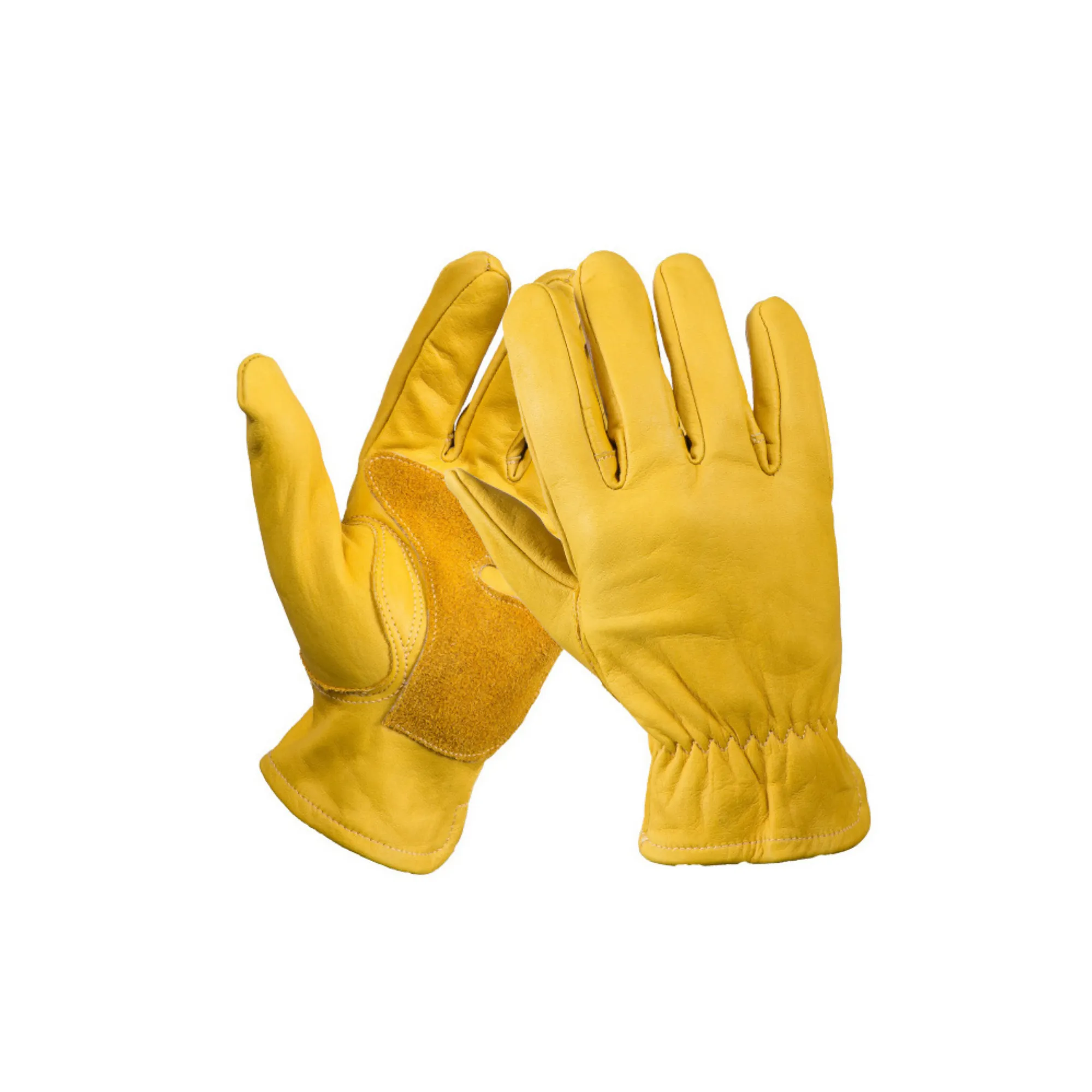 Cowhide Non - Slip Wear - Resistant Work Gloves" 2