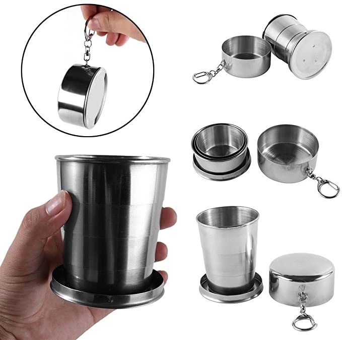 Stainless Steel Folding Retractable Cup 4