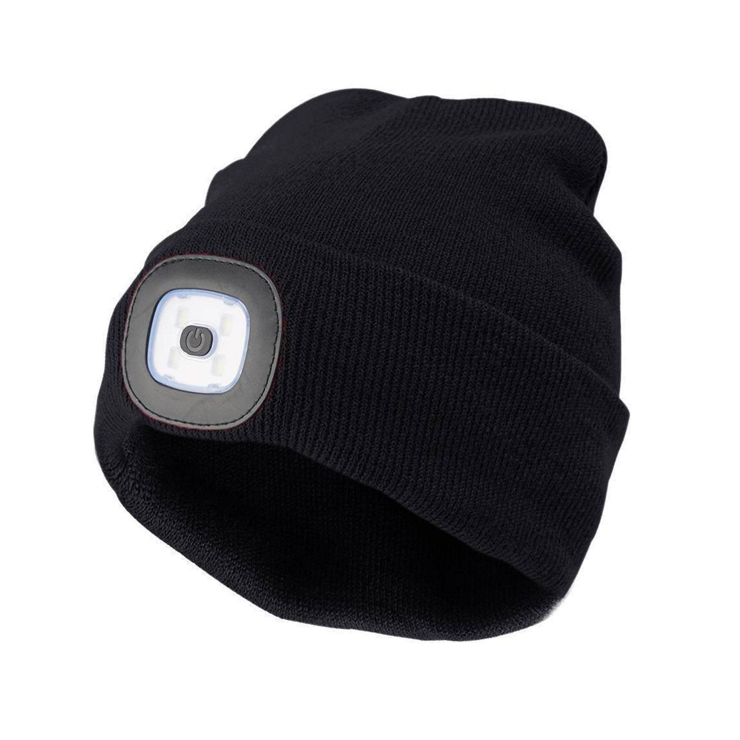 USB Rechargeable LED Acrylic Beanie Hat 7