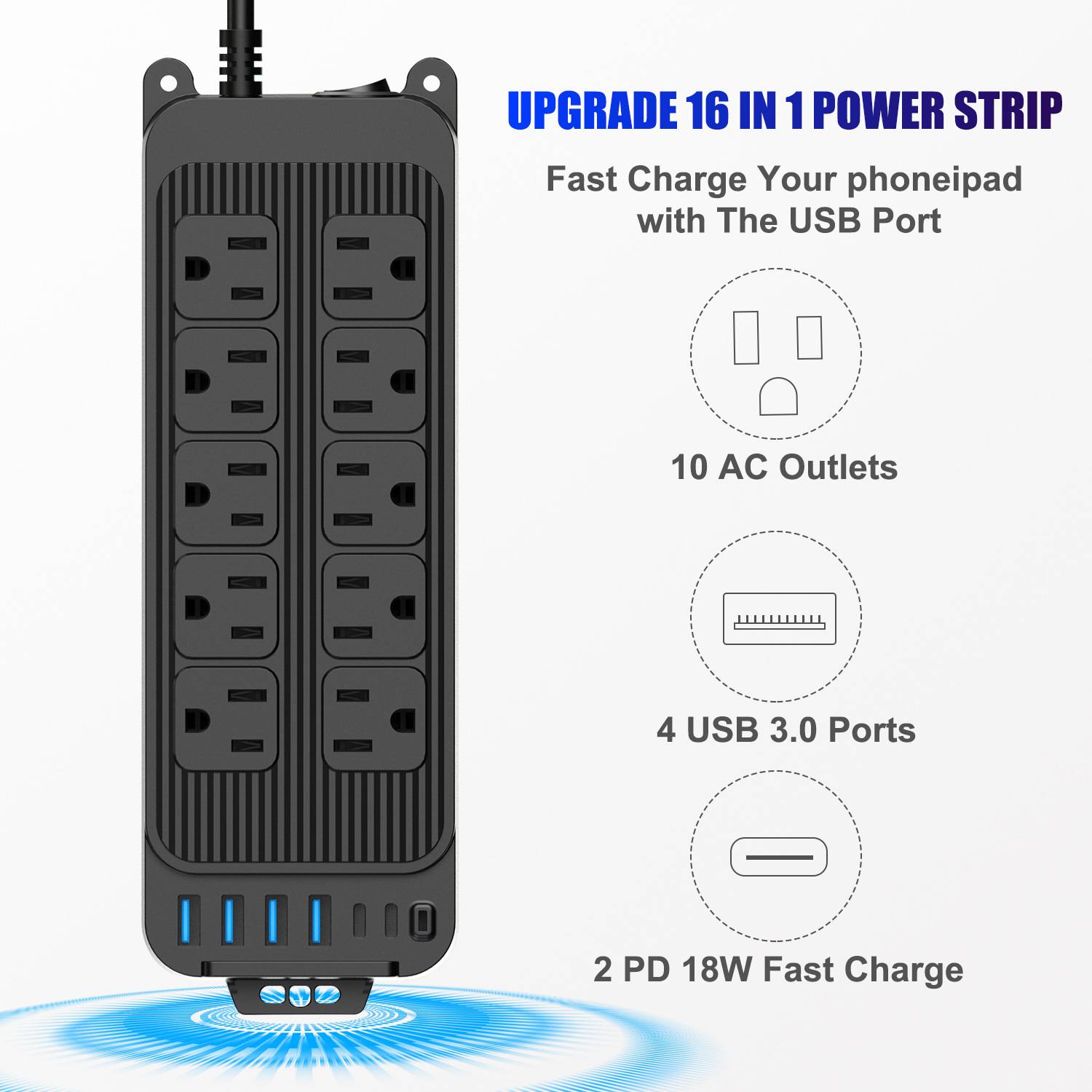 Fast charging strip 6