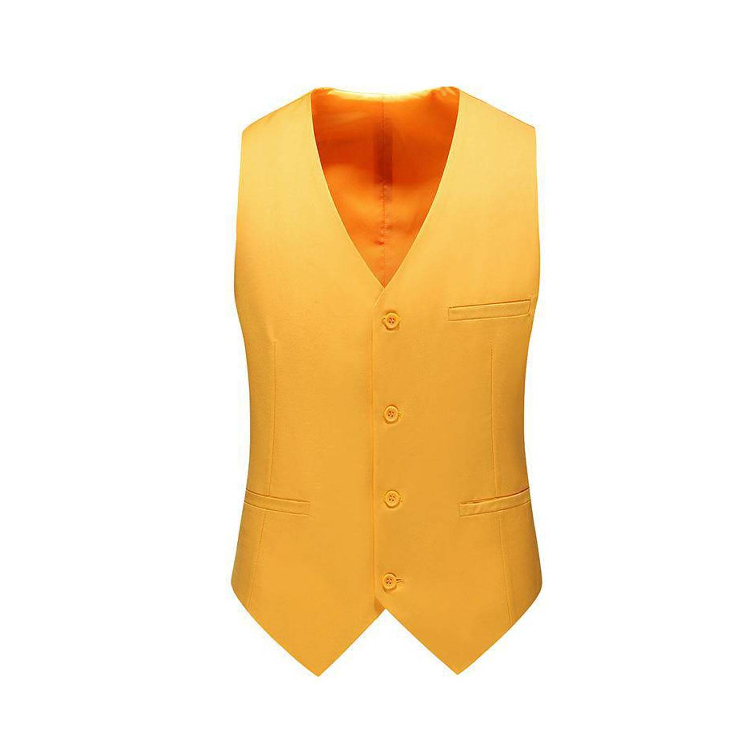 Men Adjustable Business Polyester Suit Vest for Comfort Fit 4