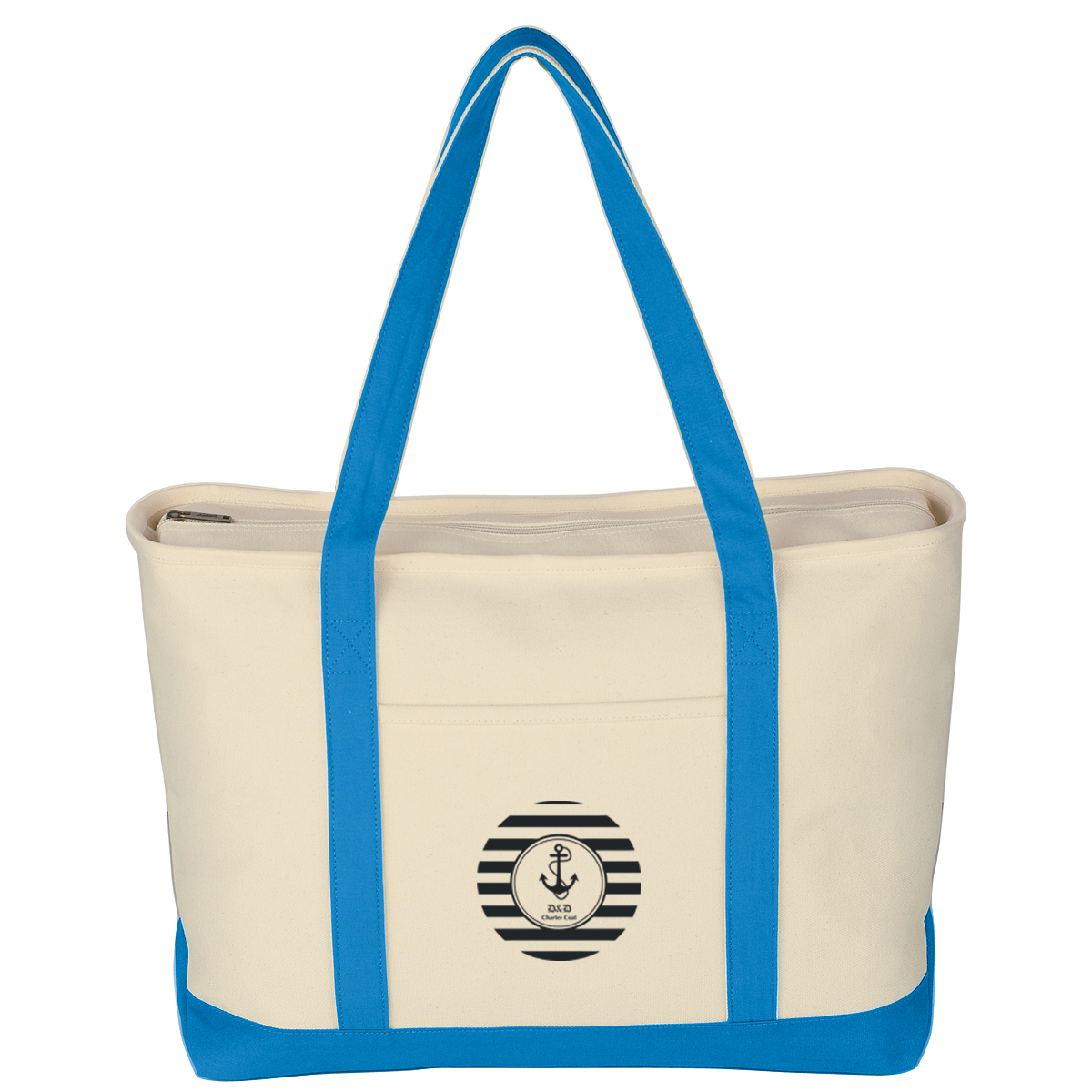 Large Starboard Cotton Canvas Tote Bag, custom tote bag with logo imprint 5