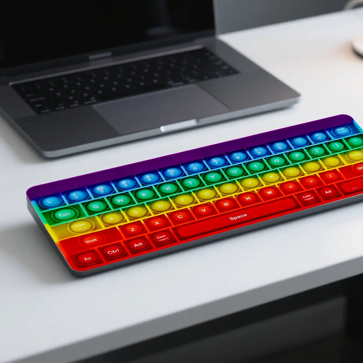 Fidget Pop Bubble Keyboard Stress Relief Toy 6