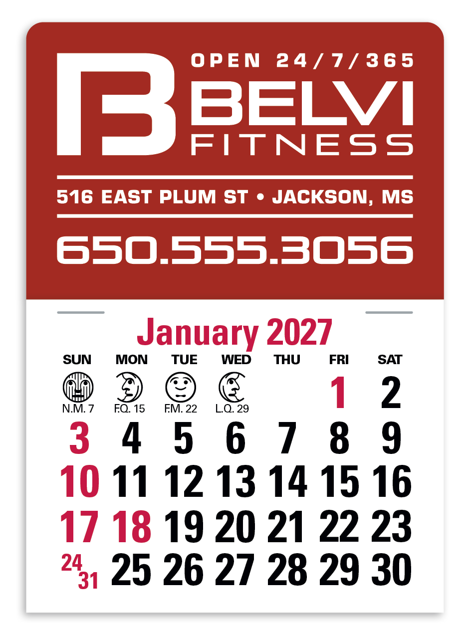 Triumph® Calendars Press-N-Stick Standard Calendar 10