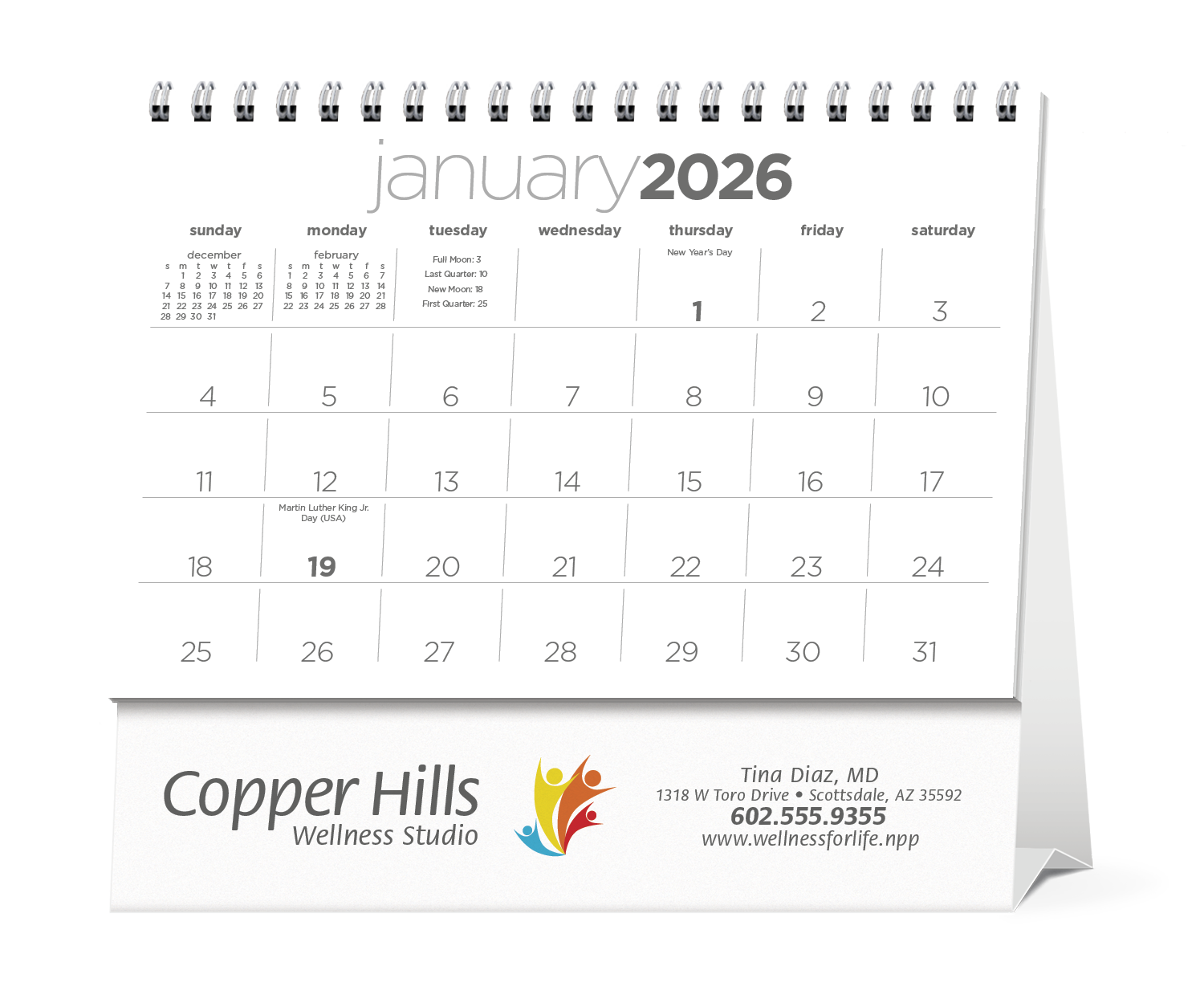 Triumph® Calendars Simplicity Large Desk Calendar 31