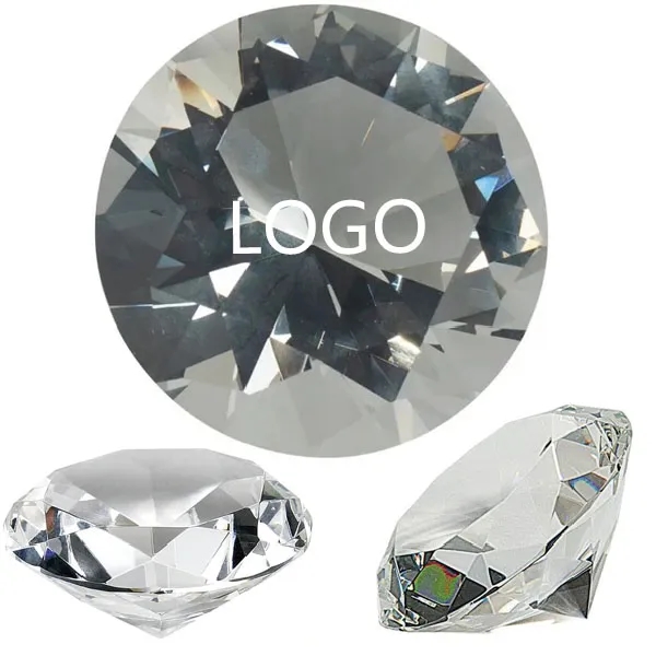 4 Inch Optical Crystal Diamond Paperweight 2