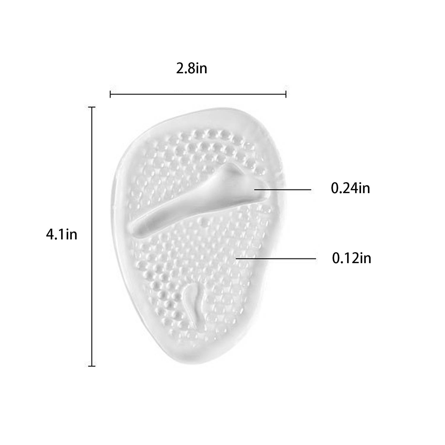 High Heels Breathable Non Slip Front Foot Pad 5