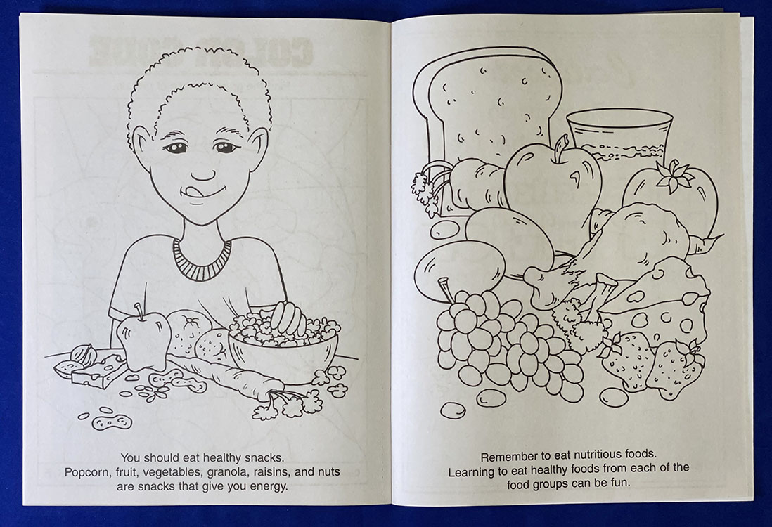 COLORING BOOK - Let's Practice Good Nutrition Coloring & Activity Book 4