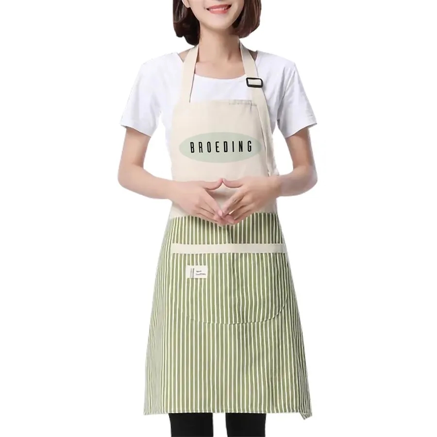 Apron with Happy Bear Patch 7