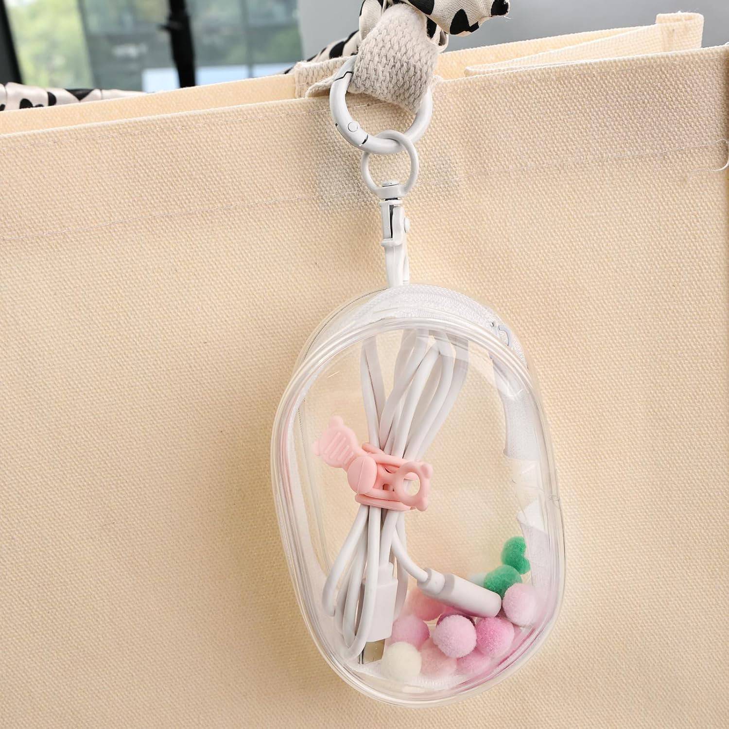 Transparent data cable storage bag 9