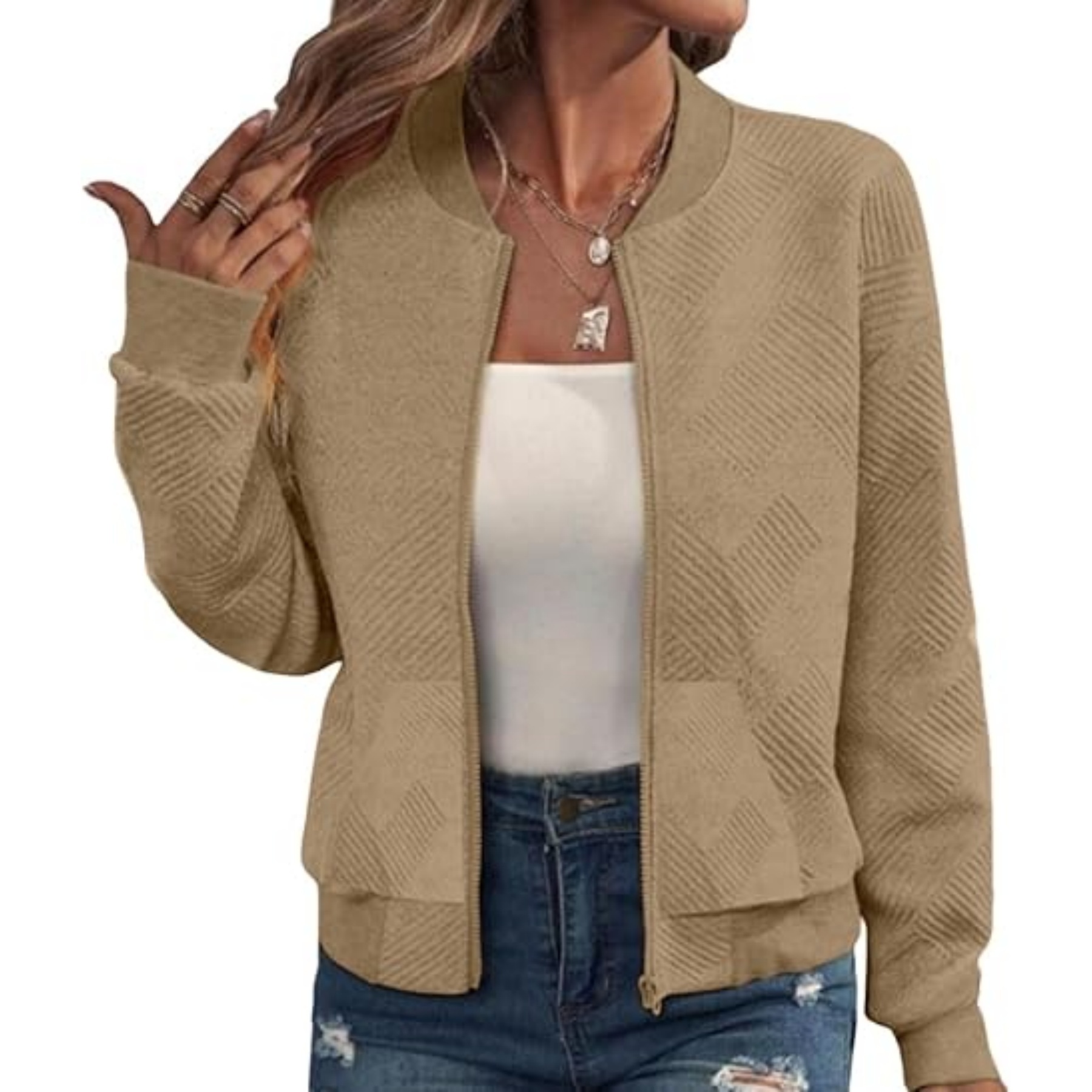 Women Zip Up Sweatshirt 7