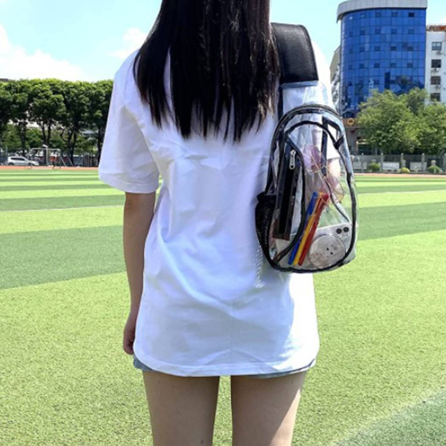 PVC Transparent Shoulder Chest Bag 3