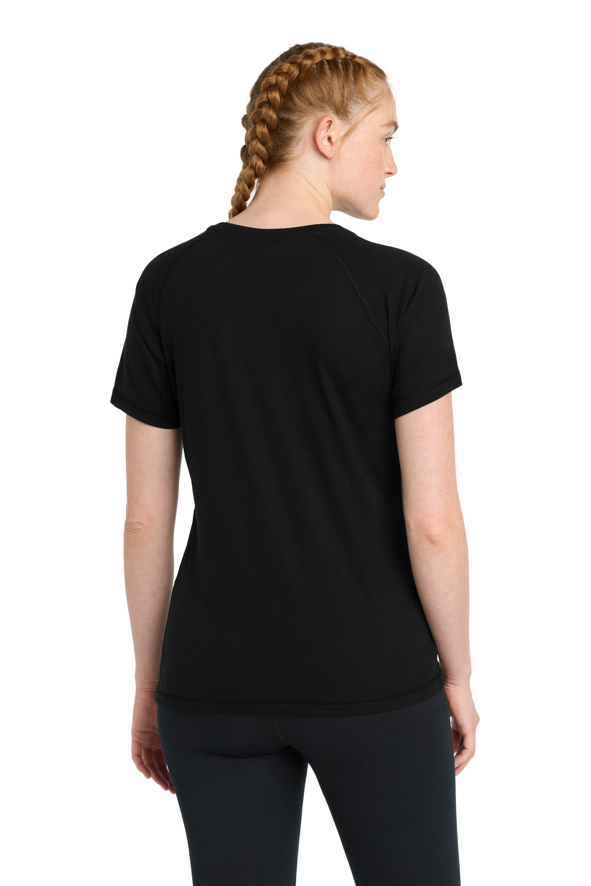 Sport-Tek Women's PosiCharge Tri-Blend Wicking Scoop Neck Raglan Tee. LST400 111