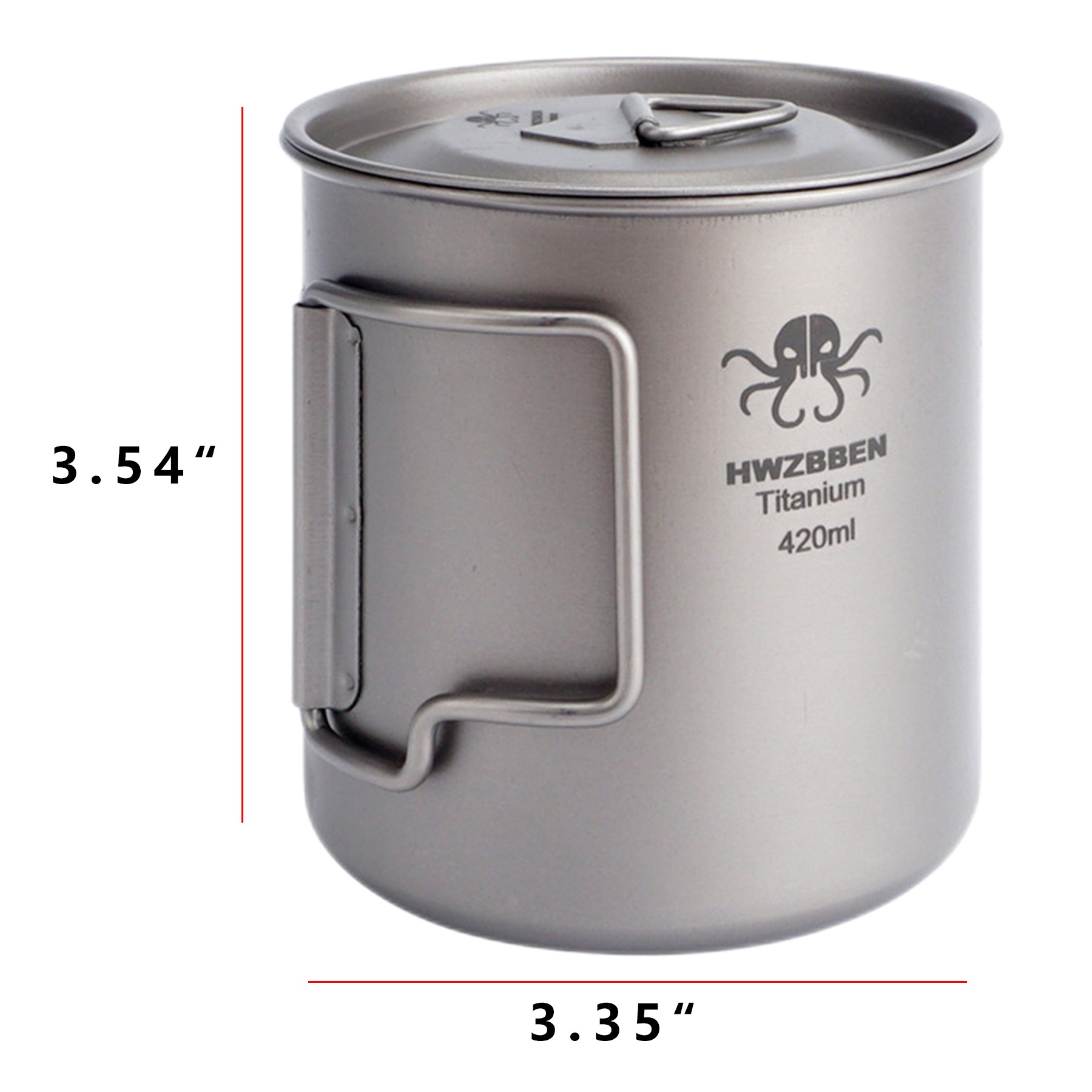 14Oz Outdoor Camping Titanium Mug 1